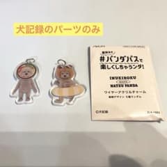 犬記録　ナツパンダ　イオン　ワイヤーアクリルチャーム　アクリルキーホルダー