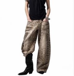 1JINN STUDIO ヒョウ柄　パンツ　デニムパンツ 1JINN STUDIO ヒョウ柄 パンツ デニムパンツ - メルカリ