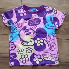 ディズニー Tシャツ 100cm ピンクパープル ミニー ランド シー ミッキーのサムネイル
