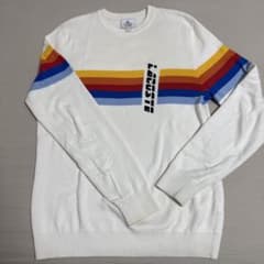 Lacoste ストライプ クルーネックセーター Mのサムネイル