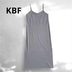 KBF 케이비 F 리브 캐미 원피스 그레이 캐미솔 원피스