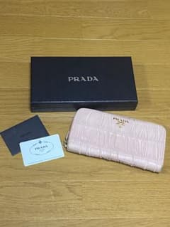 Thumbnail of PRADA ピンク 長財布　箱　ギャランティーカード