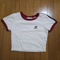 FOREVER 21 クロップド丈 半袖Tシャツ ホワイトのサムネイル