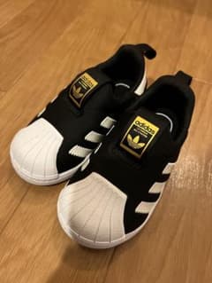 adidas スリッポン ブラック/ホワイト　13.5のサムネイル
