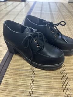 しまむら　 黒 ヒール 靴　Lサイズのサムネイル