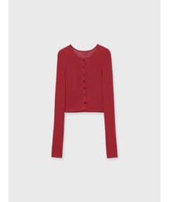 リュクスビスコースニットカーディガン