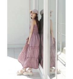 snidel ティアードキャミワンピース WEB限定】ティアードキャミワンピース(マキシ・ロングワンピース