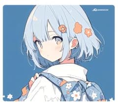 AXGamingPunk 印象派 デザインマウスパッド ド派手な全面イラストプリントのガラス製マウスパッド「AXGamingPunk