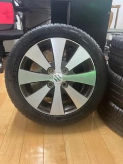 2個)スズキ純正 14x4.5J+50 ホイールと165/55R14タイヤ② - メルカリ