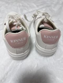 [新品] KINNER ITALIA スニーカー ホワイト ピンクのサムネイル