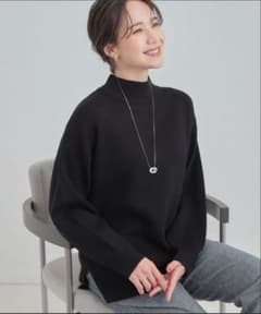 SHOO-LA-RUE もちもちハイネックニット ブラックのサムネイル