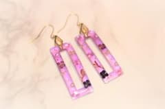 スクエアピアス☾pink☽のサムネイル