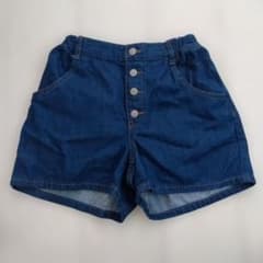 GU デニムハーフパンツ 150cmのサムネイル
