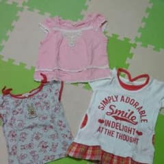 半袖 Tシャツ チュニック トップス 3枚 セット 100 まとめ売りのサムネイル