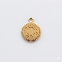 HERMES エルメス セリエ チャーム ペンダントトップ ゴールド