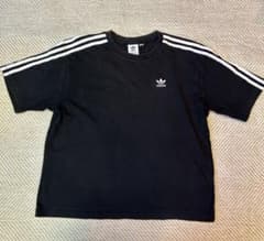 adidas 半袖Tシャツ 黒 3本ラインのサムネイル