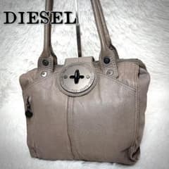 DIESEL ターンロック ハンドバッグ グレージュ y2k 00s 肩がけ - メルカリ