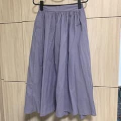 ロングスカート　ラベンダー色のサムネイル