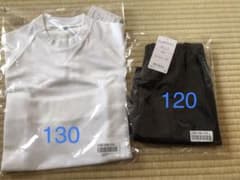 【新品タグ付き】体操服セット　トップ130ハーフパンツ120のサムネイル
