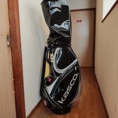 Kasco ゴルフキャディバッグ 黒エナメルのサムネイル