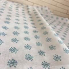 カフェカーテン＊水色小花柄  ニトリのサムネイル