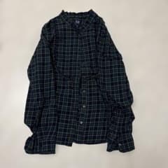 GAP チェック柄 フリル付きシャツ Mのサムネイル