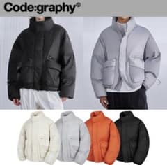 [Code graphy]韓国人気HIGH-NECK PADDED JUMPERのサムネイル