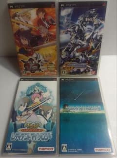 PSP 소프트 4 개 세트 테일즈 VS, 건담 GP, TOW 테일즈 1.2