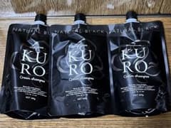 KURO ナチュラルブラック クリームシャンプー 400g 3個セット - メルカリ