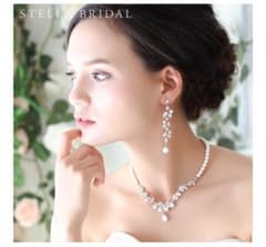 STELLA BRIDAL ネックレス＆イヤリング　2点セットのサムネイル