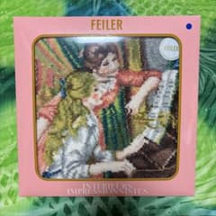 FEILER ブルー フェイラー ハンカチ オルセー美術館 印象派展 ピアノ