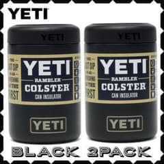 YETI RAMBLER COLSTER 2.0 缶クーラー 2個セット 黒のサムネイル