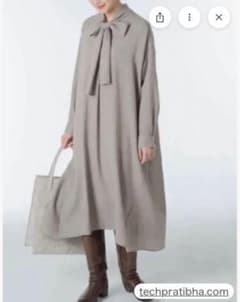 PRISTINE プリスティン ロングワンピース ヤク オーガニックコットン