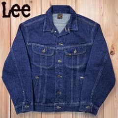 Lee 濃紺デニムジャケット 01M607◯ 80s〜 Lee USA製 濃紺 デニムジャケット アウター M - メルカリ