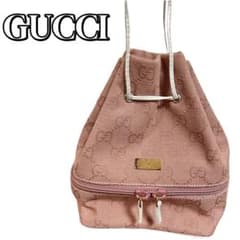 GUCCI グッチ 巾着 ポーチ ピンク 039 1053 001998 GUCCI グッチ 巾着 ポーチ ピンク 039 1053 001998 - メルカリ