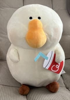 【新品タグ付き】ぽちゃガチョ！めちゃもふぐっとぬいぐるみ ジュースは太らない！