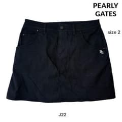 パーリーゲイツ PEARLY GATES ブラックスカート サイズ2 J22 - メルカリ