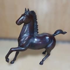6kg 高さ35㎝ 馬 置物 オブジェ 金属製 鉄製 昭和レトロ - メルカリ
