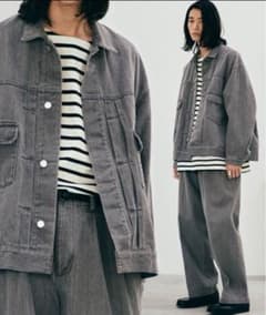 HEAVY OZ WIDE DENIM SET-UP グレーのサムネイル