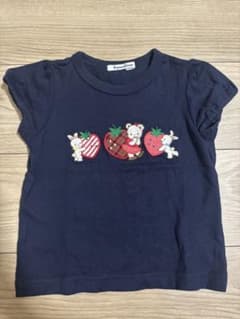 美品】ファミリア Tシャツ ネイビー 100 - メルカリ