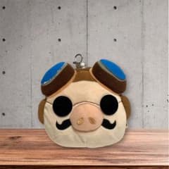 レア ジブリ 紅の豚 ポルコ ロッソ ぬいぐるみ リール パスケース