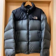 THE NORTH FACE ダウンジャケット ブラック/グレーのサムネイル