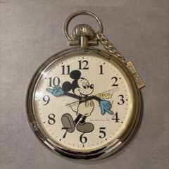 ミッキー 掛け時計 懐中時計風 - メルカリ