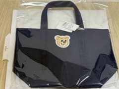 フェイラー オールドテディ ワッペントートバッグ ネイビー 小サイズ L