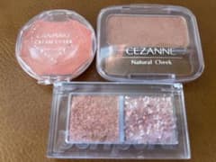 CANMAKE クリームチークとセザンヌパウダーチークのサムネイル