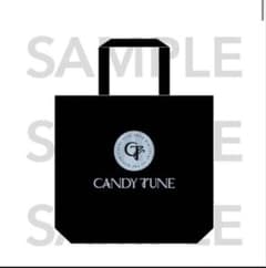 新品未開封　CANDY TUNE 定番トートバッグ　きゃんちゅー　黒トートのサムネイル