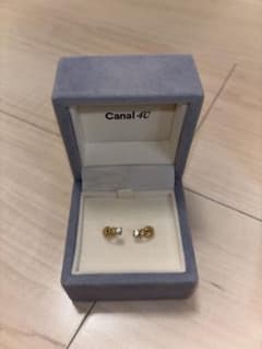 Canal 4℃ 一粒石ピアス 両耳用 専用ケース付きのサムネイル