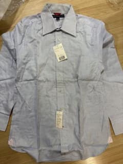 新品TOMMY HILFIGER 水色 チェック柄 シャツ Lのサムネイル