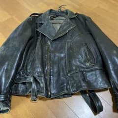 50s スウェーデン軍モーターサイクルレザージャケットのサムネイル