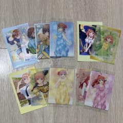 5等分の花嫁 中野一花 中野三玖 中野四葉 中野五月 カード ウエハース